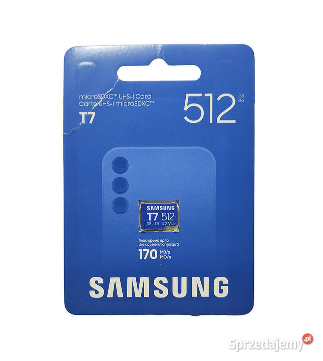 Karta pamięci SAMSUNG T7 Micro SDXC MBMB512T 512 warmińsko-mazurskie Iława
