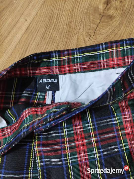 Spodnie w kratę AGORA podlaskie Hajnówka
