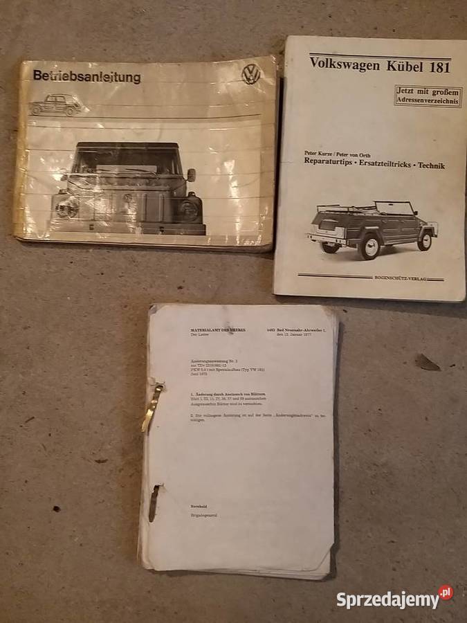 VW 181 kubelwagen części sprzedam Jabłonna