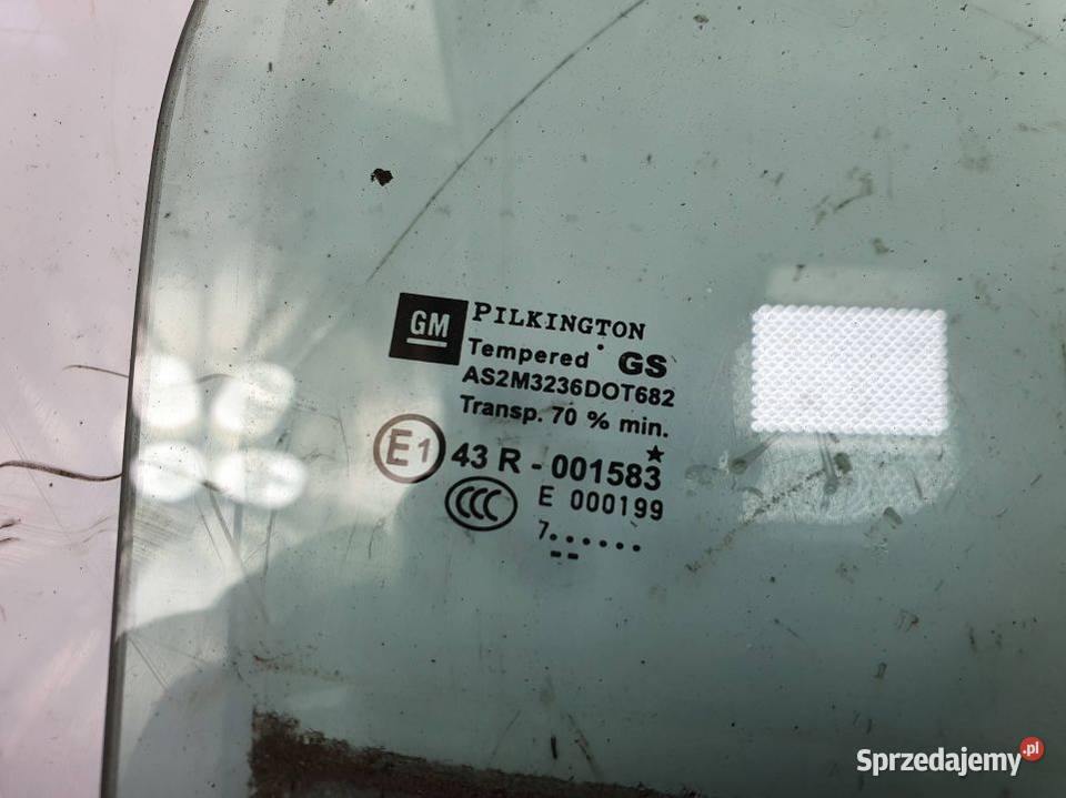 SZYBA PRAWY TYŁ OPEL ASTRA J Lipno