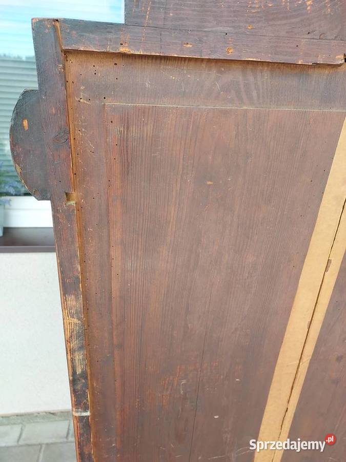 Stary słupek cylindryczny szafka biedermeier Meble Tczew