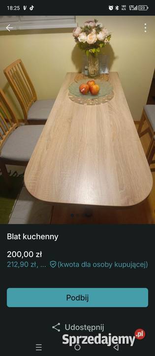 Blat kuchennystół Koło