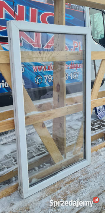 OKNO KacprzaK 79x133 FIX OKNA Używane Witryna Siedlce