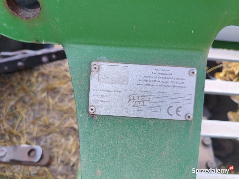 Brona talerzowa agregat Tolmet 180 Gdów
