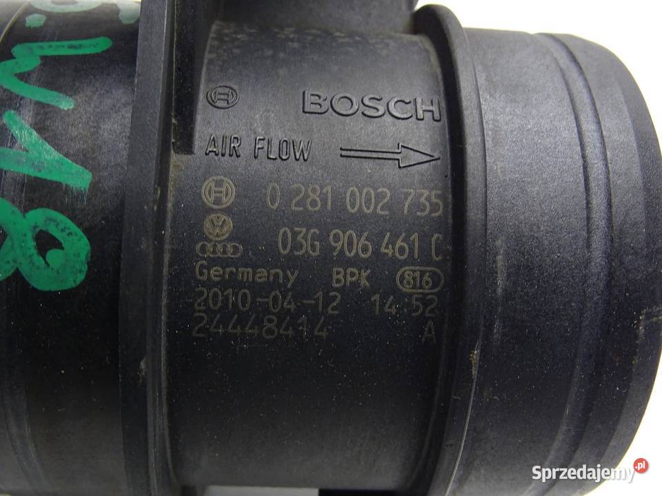 PRZEPŁYWOMIERZ POWIETRZA 03G906461C 20 TDI VW małopolskie