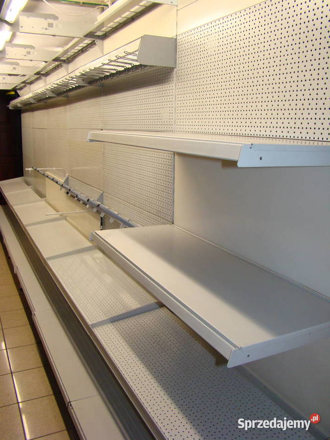 Regał metalowy ścianka UŻYWANY L 6 metrów z