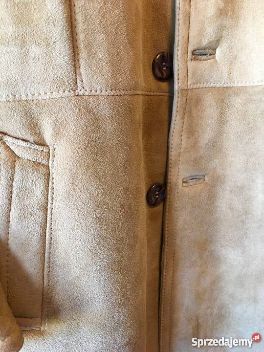Kożuch męski stan idealny brązowy/beżowy Szczytno