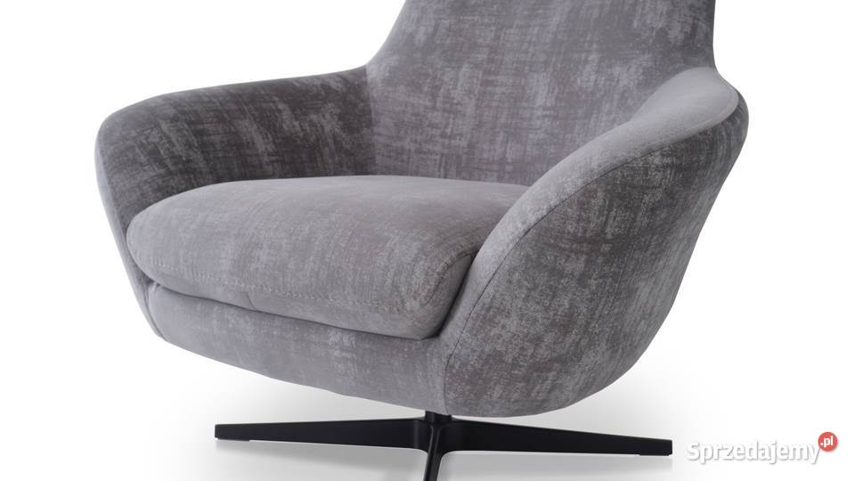 Fotel Salsa II na czarnej obrotowej podstawie Chełmża