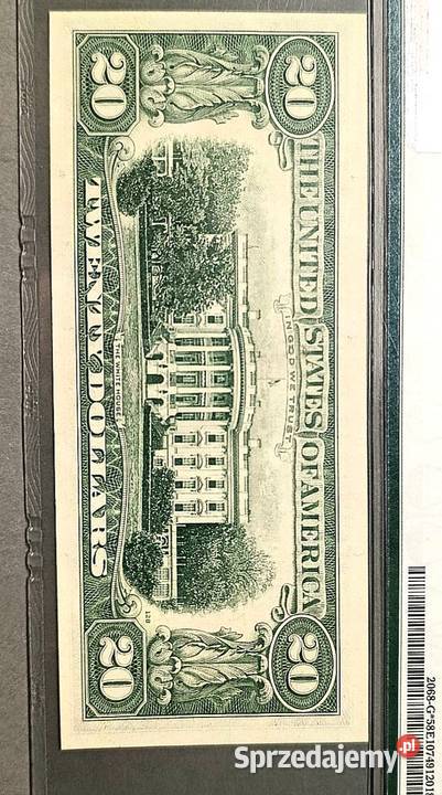USA 20 Dolarów 1969 r Seria ZASTĘPCZA PMG 58 EPQ Węgorzewo