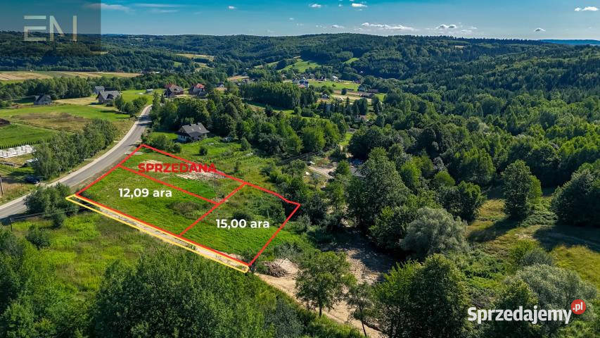 Grunt 1500m2 Straszydle kanalizacja