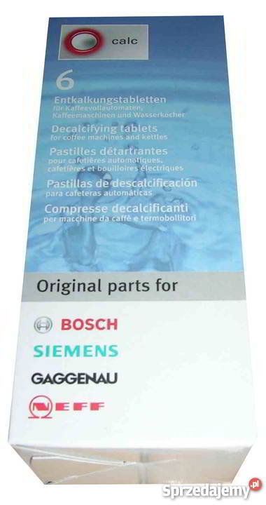 ODKAMIENIACZ DO EKSPRESÓW 6 X 18G Siemes Bosch Wyszków