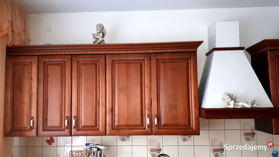 Meble kuchenne drewniane zestaw stan
