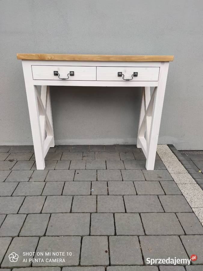 Konsola toaletka drewniana styl prowansalski 40cm Zduńska Wola
