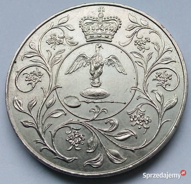 WIELKA BRYTANIA25 PENCE1977 rSREBRNY JUBILEUSZ mazowieckie Legionowo