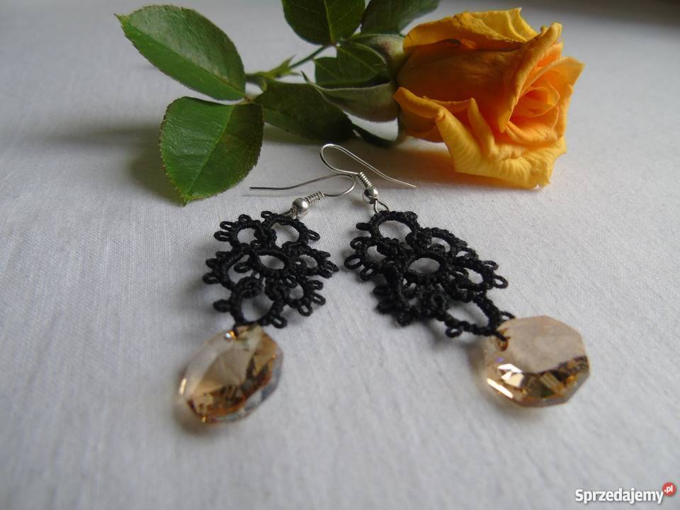 Kolczyki Frywolitkowe sprzedam