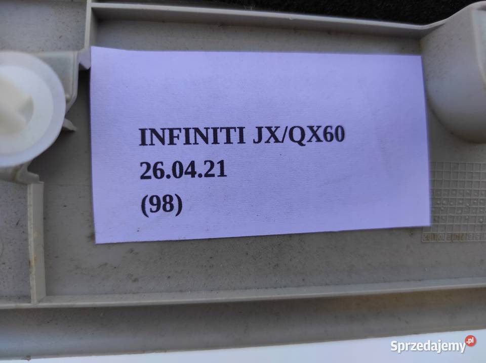 OSŁONA BAGAŻNIKA PRAWA GÓRNA INFINITI QX60 JX 1 Nowy Tomyśl sprzedam