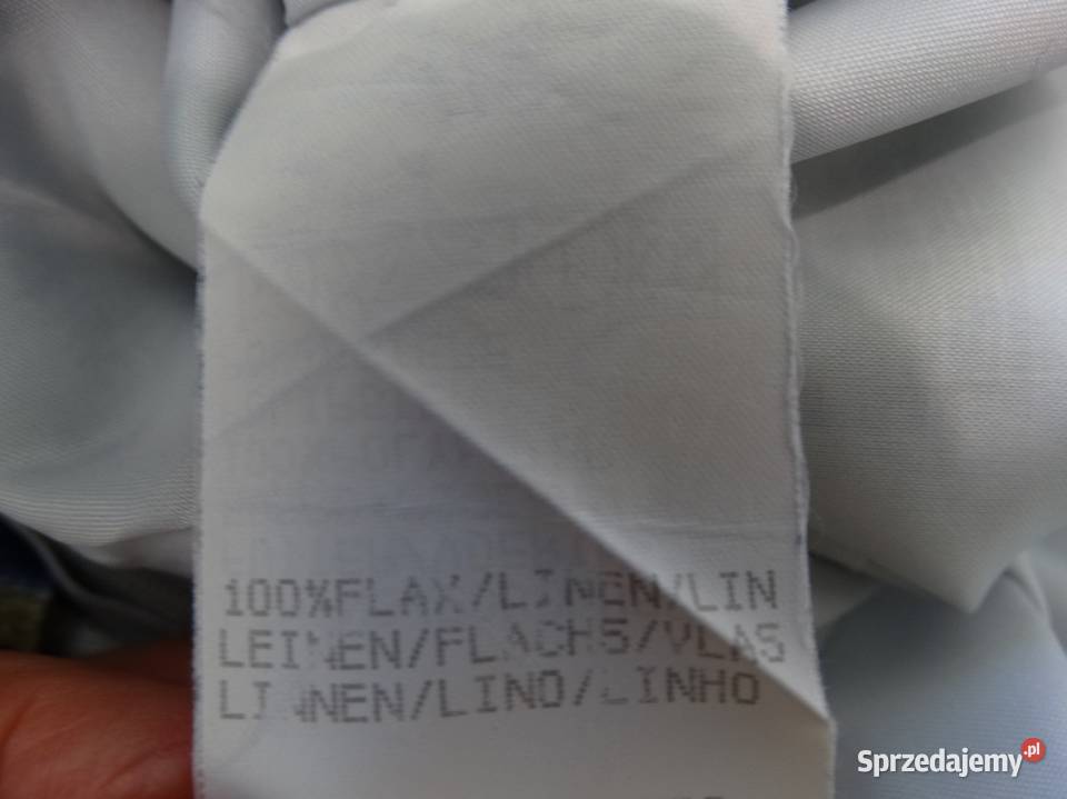 Sukienka Lniana 100 Len Mleczny Kolor Modne Ołówkowa  Łomża