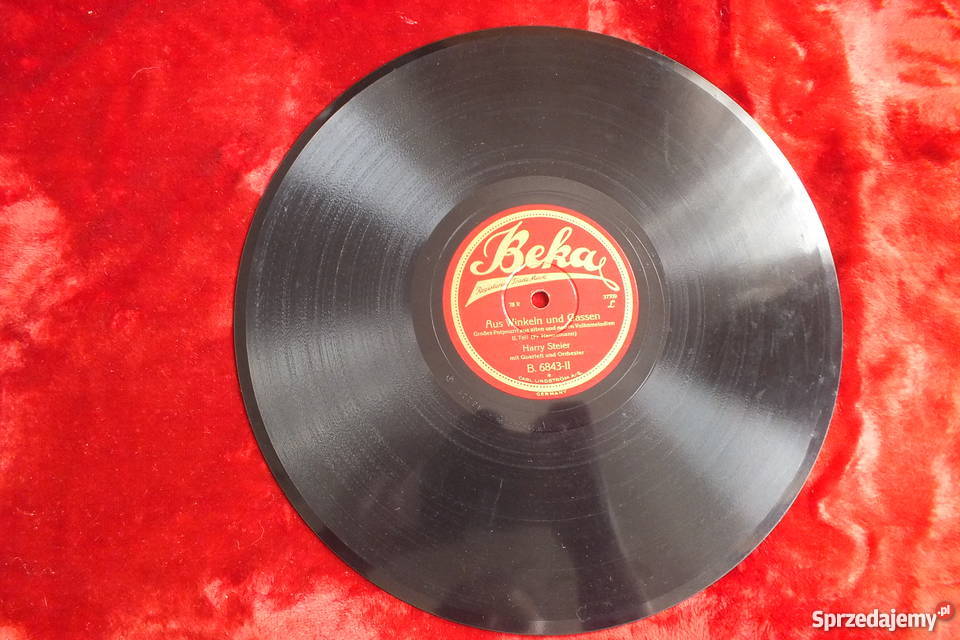 Płyta winylowa szelakowa niemiecka gruba i Żary