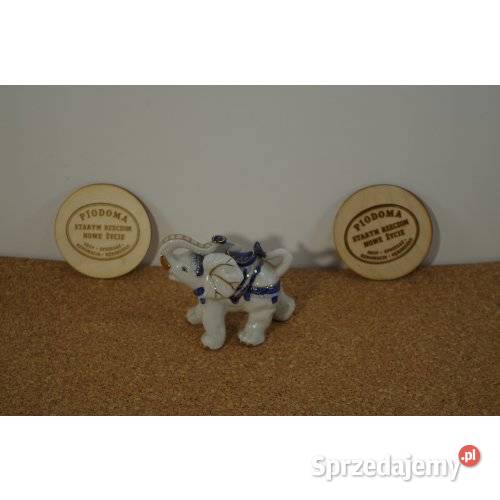 Porcelanowy Słoń Dekoracyjny Vintage śląskie