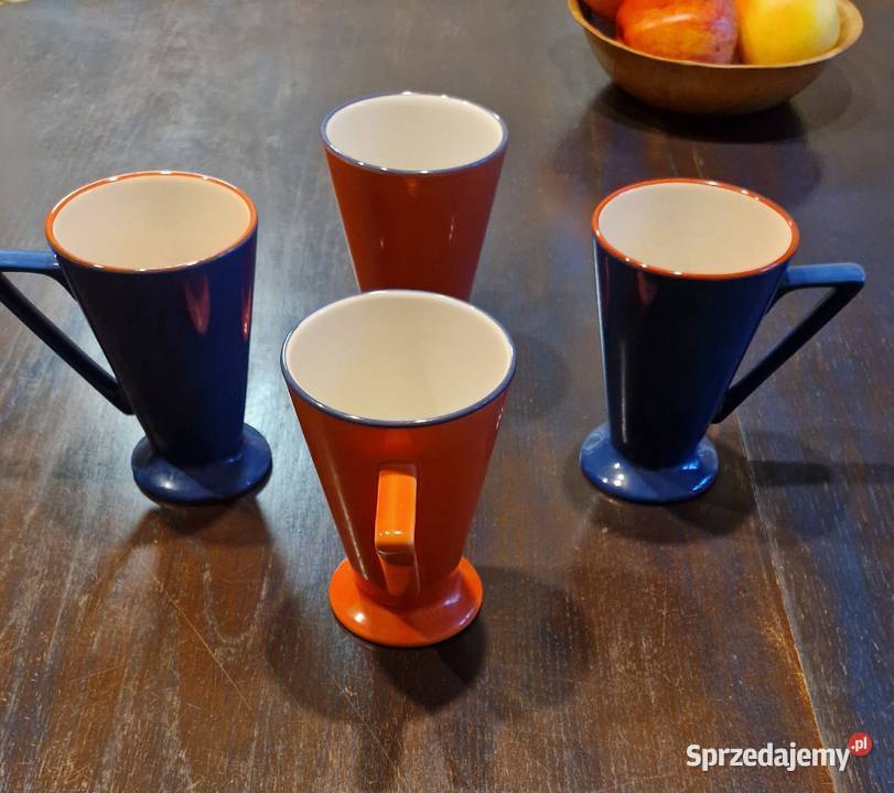 Kolekcjonerskie KUBKI filiżanki zestaw 4 lubelskie