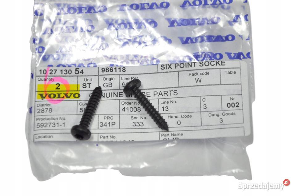VOLVO wkret torx 48x25mm montazowy OE 986118 Bielany Wrocławskie sprzedam