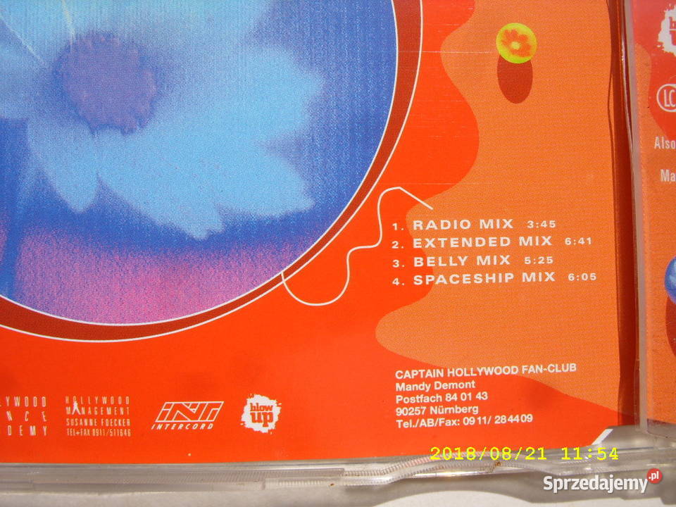 Dance CD singielCAPTAIN HOLLYWOODFLYING HIG 1004 Wołów sprzedam