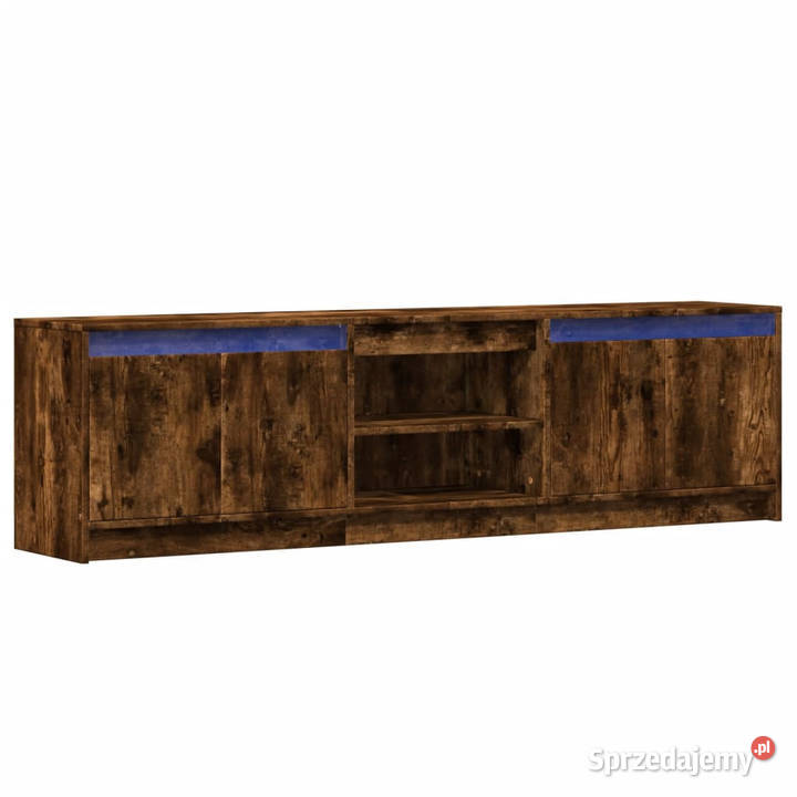 Szafka pod TV z LED przydymiony dąb 180x34x50 Warszawa