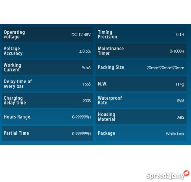 Wskaźnik naładowania baterii licznik motogodzin Gorzów Wielkopolski