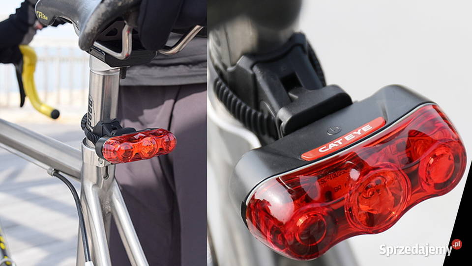 Lampka Rowerowa Cateye Auto Rapid 3 Części i akcesoria Sosnowiec sprzedam