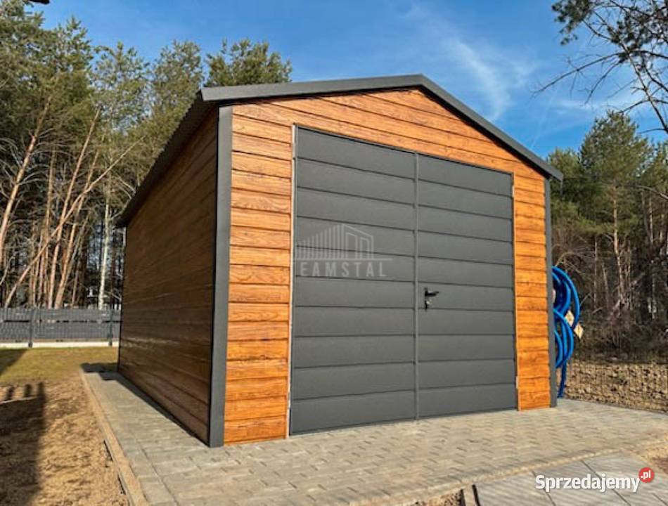 Garaż blaszany 4x6m Brama dwuskrzydłowa Stargard