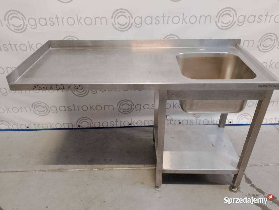 Stół ze zlewem L  rant TL 136x62x85 Gastronomia Wrocław