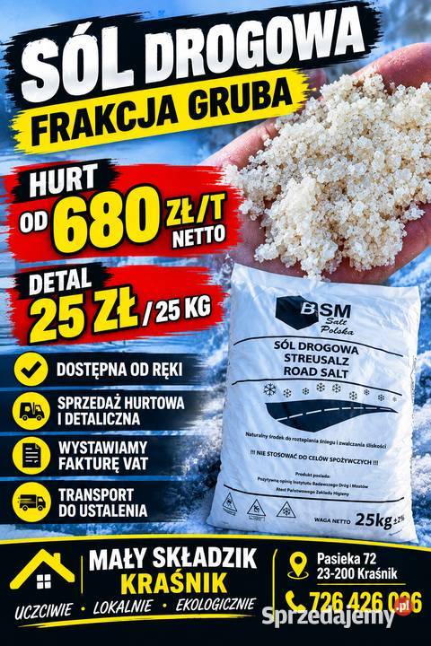 SÓL DROGOWA WOREK HURT DETAL Kraśnik