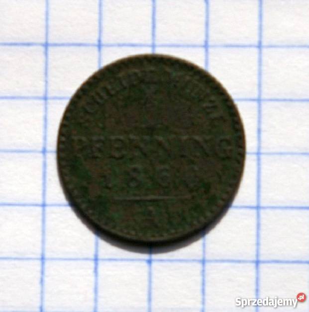 1 PFENNING 1 FENIG 1860 A KRÓLESTWO PRUS