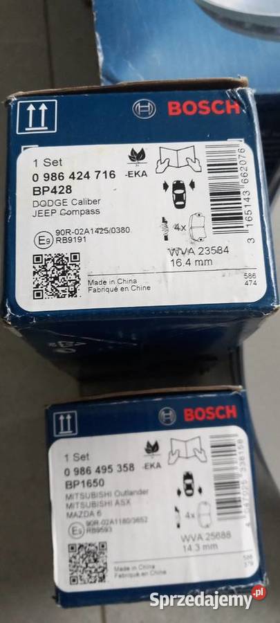 Tarcze hamulcowe Bosch oryginał przód plus Cielechowizna
