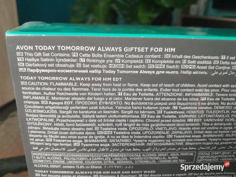 Zestaw upominkowy Avon TTA For Him śląskie Siewierz sprzedam