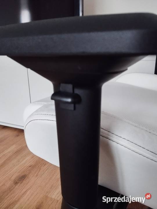 Nowy fotel gamingowy Leet biały skóra pu Ostrów Wielkopolski