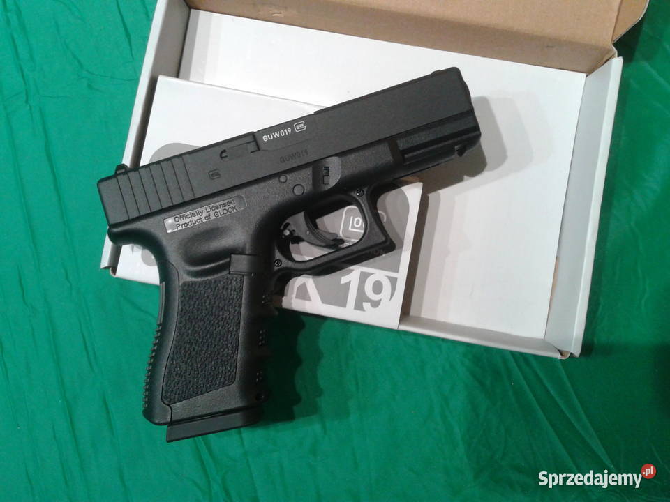 Wiatrówka Pistolet GLOCK 19 45mm BB CO2 Gniezno