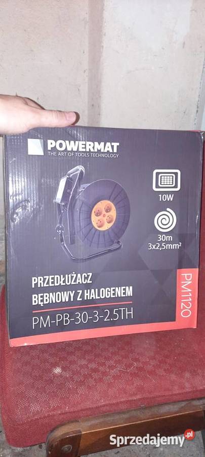 PRZEDŁUŻACZ BĘBNOWY 30M 3X25 NA BĘBNIE HALOGEN Wrocław