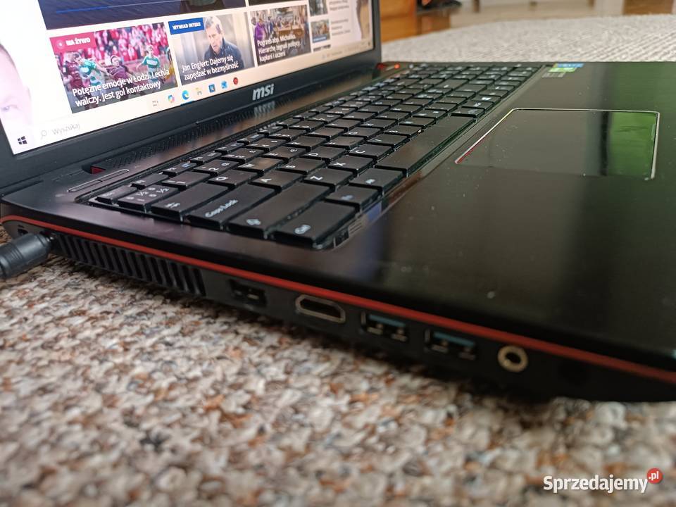 Laptop gamingowy MSI MS16GC i712GB ram 256GB SSD Libiąż
