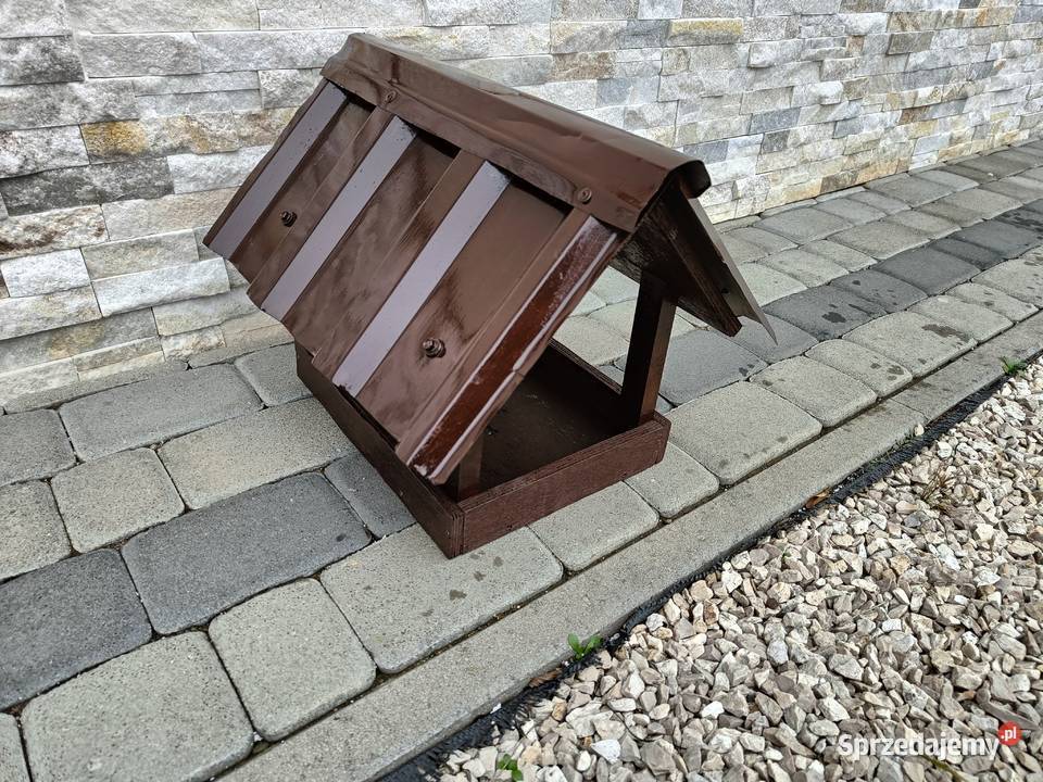 KARMNIK domek ptaków Blaszany daszek Brzostek