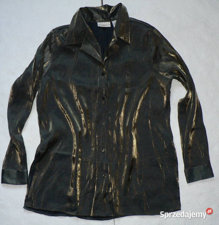 Jaclyn Smith złota zieleńcudna koszulowa bluzka Bluzki i koszule Łódź