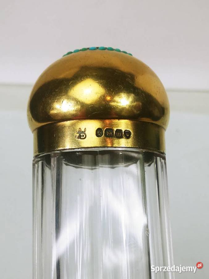 Flakon kosmetyczny Flakon Srebro Anglia 1867 Antyki, Sztuka, Kolekcje Nowa Sól