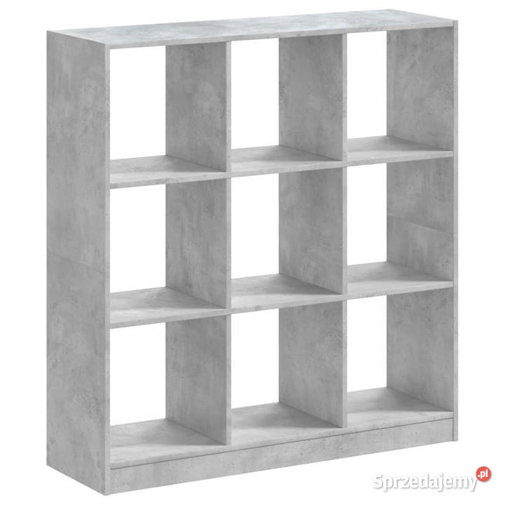 Regał szarość betonu 102x32x108 materiał Warszawa