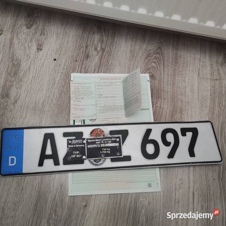 Prsyczepka samochodowa lekka dmc 750 do naprawy Bydgoszcz sprzedam