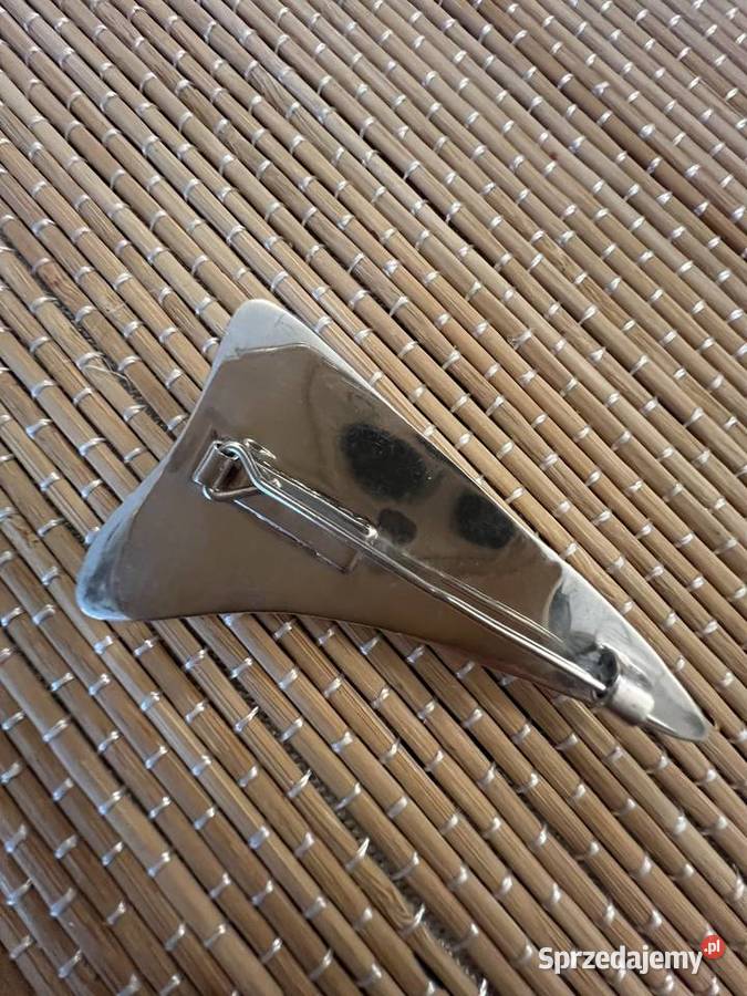 Srebrna brosza broszka muszla abalone onyks Wisiorki Warszawa