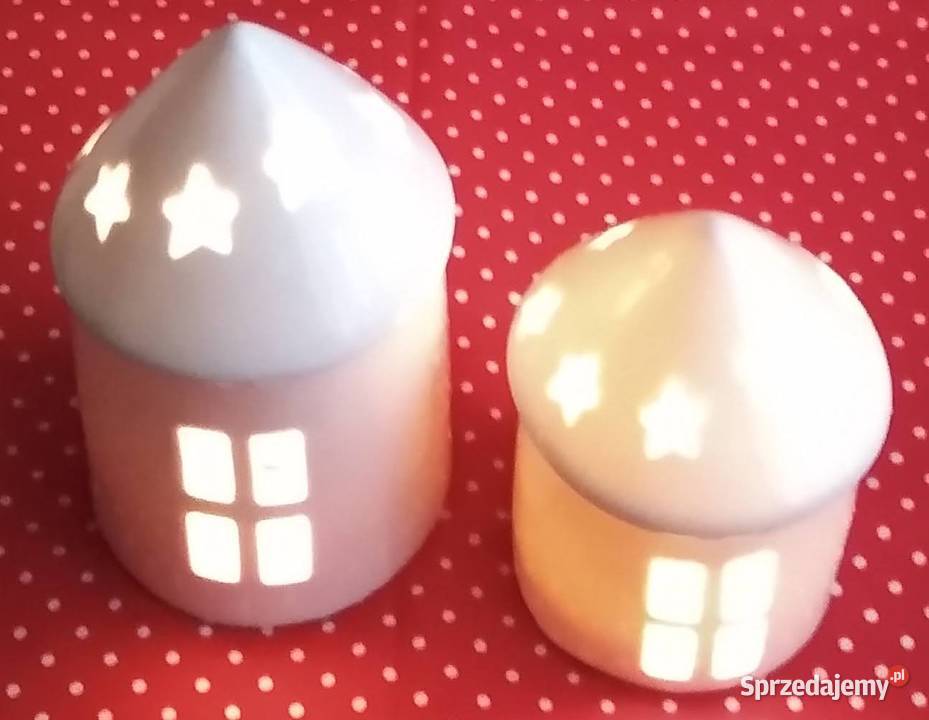 Domek Domki Led DEKO Ceramika Ozdoba Christmas Gdańsk