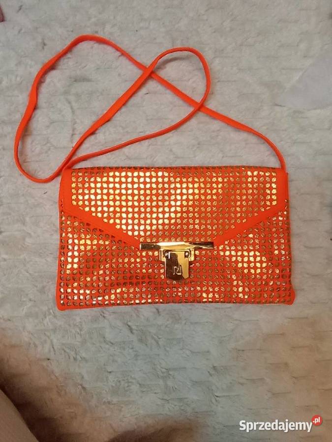 RIVER ISLAND Pomarańczowa torebka listonoszka z małopolskie Kraków