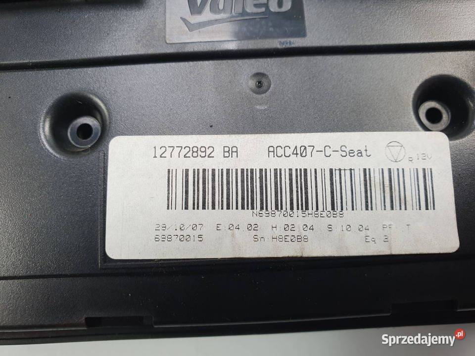 PANEL KLIMATYZACJI SAAB 93 12772892 Pozostałe