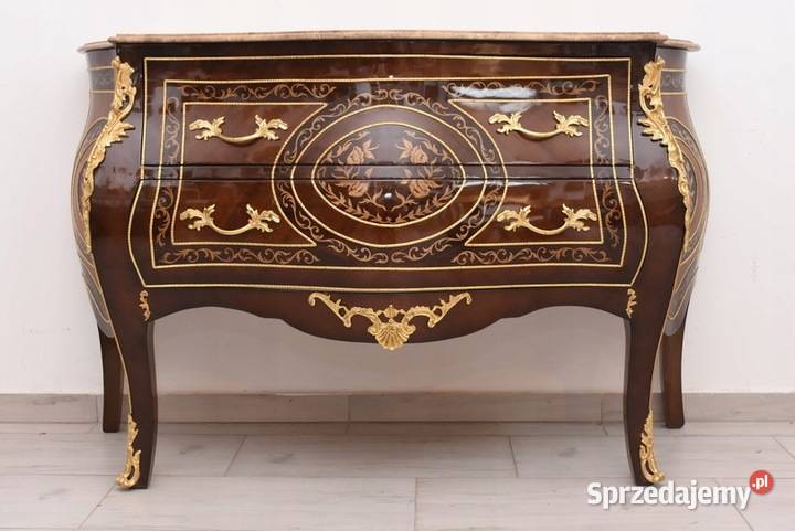Królewska Drewniana Komoda Inkrustowana Szafa Kraków