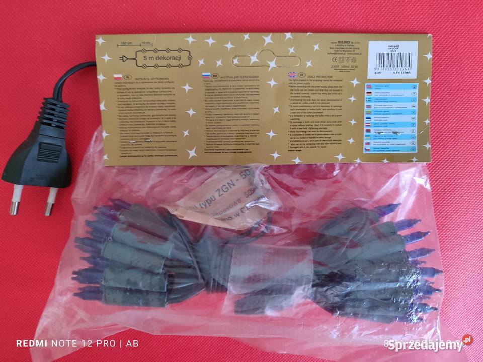 Lampki choinkowe 100 niebieskie dekoracje Katowice